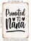 DECORATIVE METAL SIGN - Promoted to Nana - Vintage Rusty Look